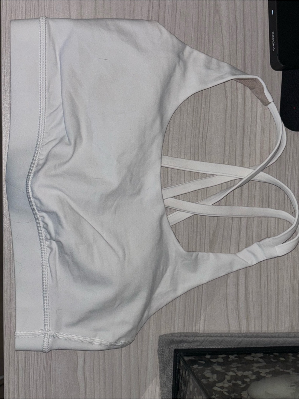 lululemon athletica White Strappy Light Support Sports Bra